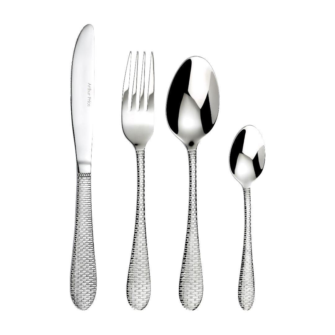 Arthur Price Kitchen range 'Fresco' 18/10 stainless steel 16 piece 4 person boxed cutlery set for lu