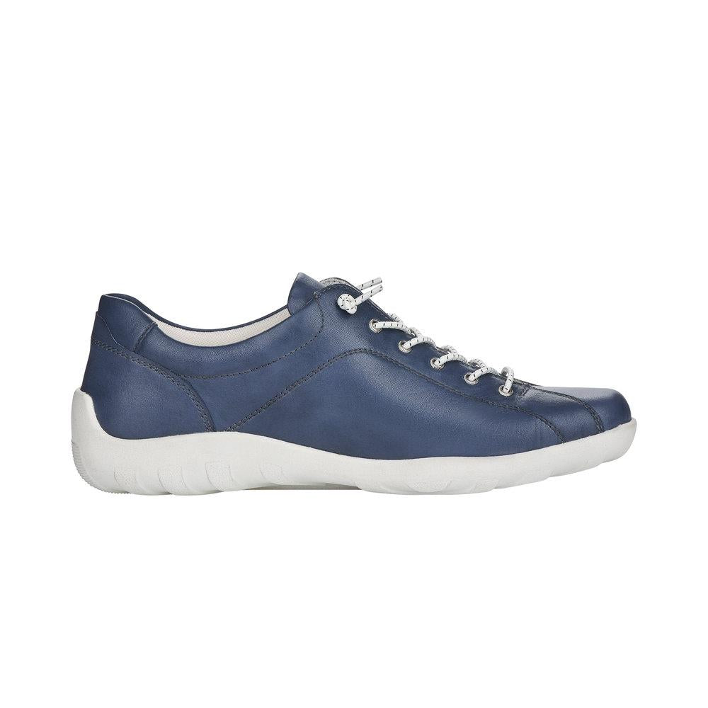 Rieker Remonte R3515-15 Ladies Liv Blue Lace Up Shoes