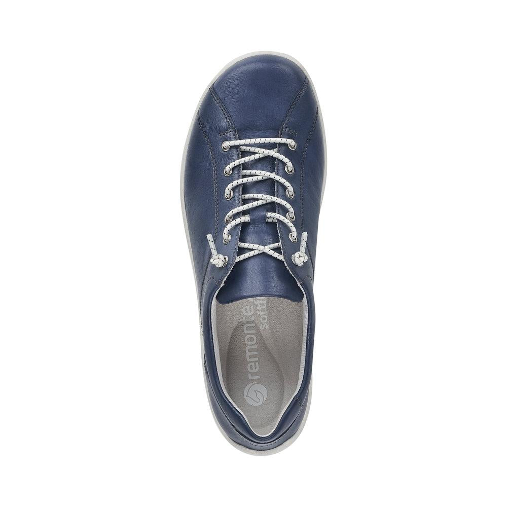 Rieker Remonte R3515-15 Ladies Liv Blue Lace Up Shoes