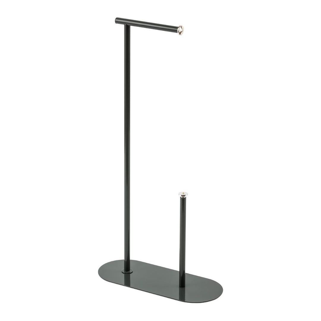 Plaza Grey Tolet Roll & Spare Paper Holder