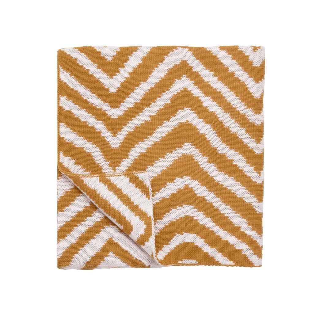 SCION Snow Drop 140cm x 200cm Throw - Ochre