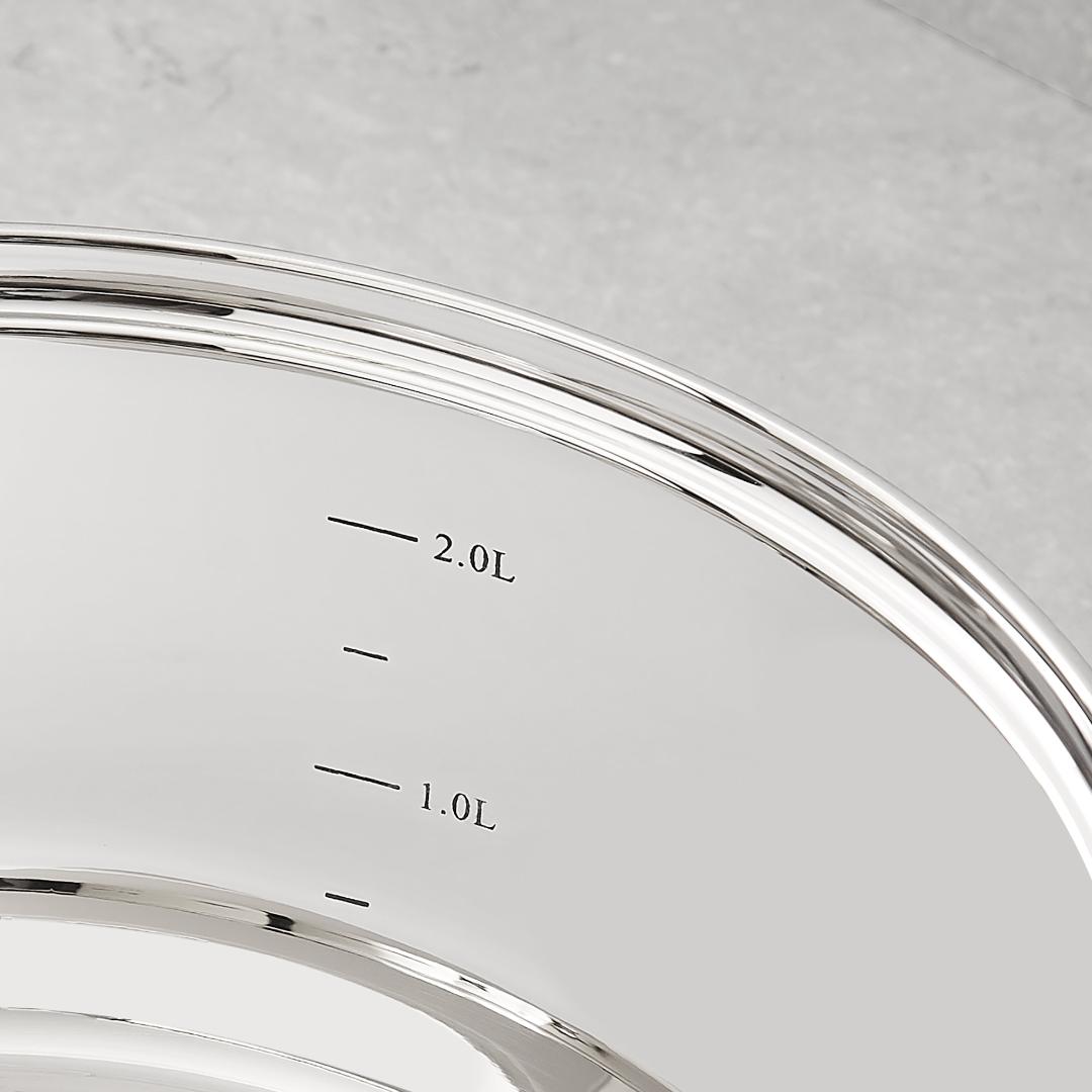 PT700070 Tower 3 Piece Saucepan Set Stainless Steel 16/18/20cm