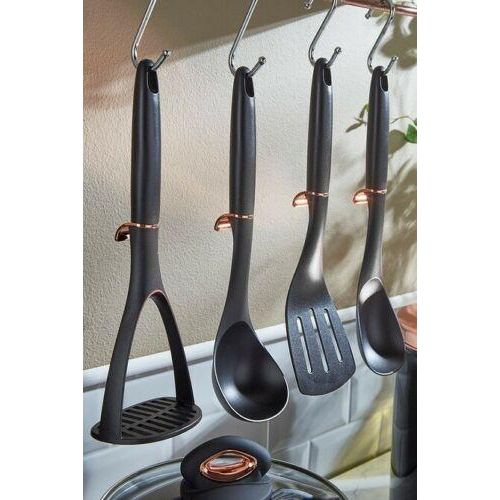 T832043 Tower 4 Piece Elevate Nylon Utensil Set Black & Rose Gold
