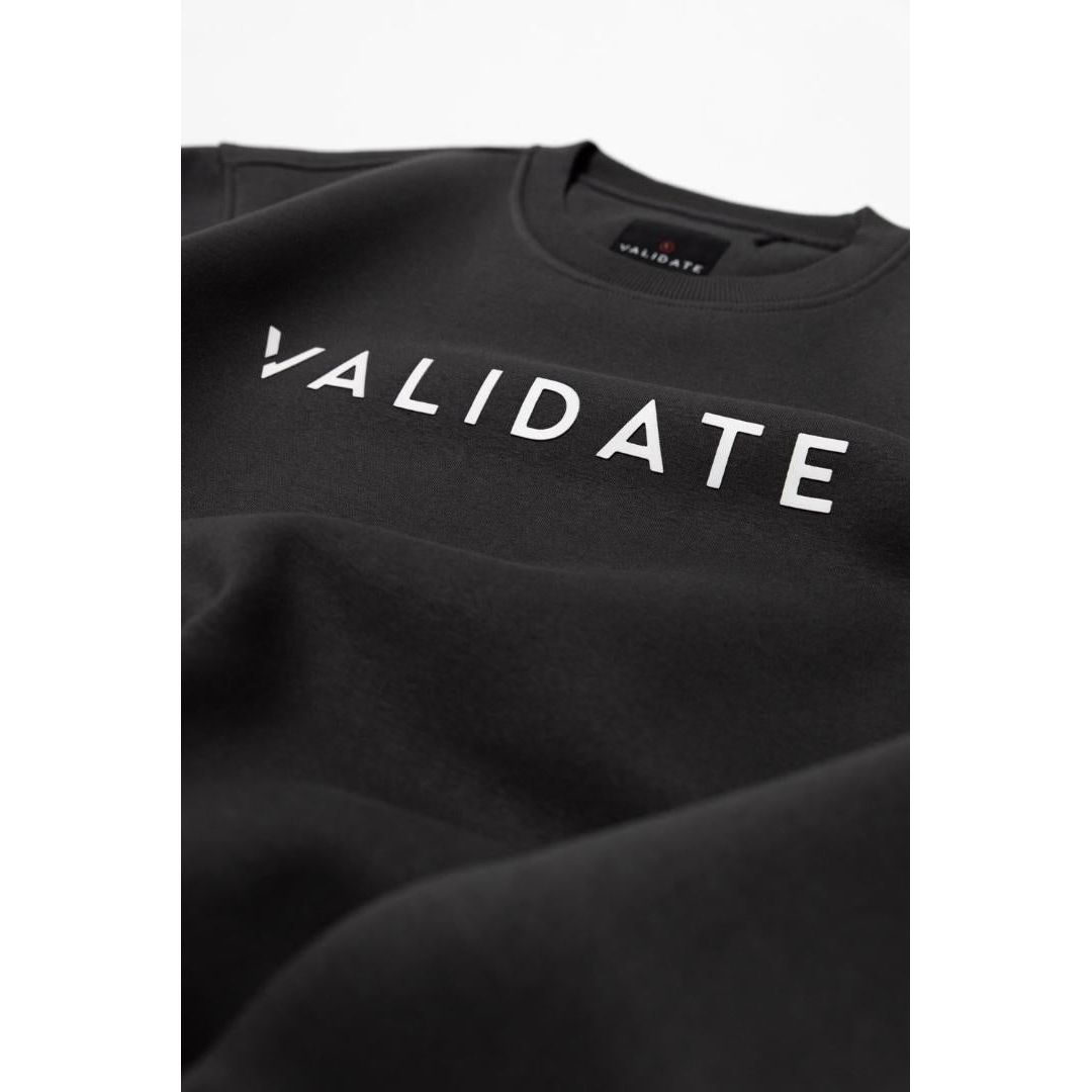 Validate Toby Crew Neck Sweat Coal