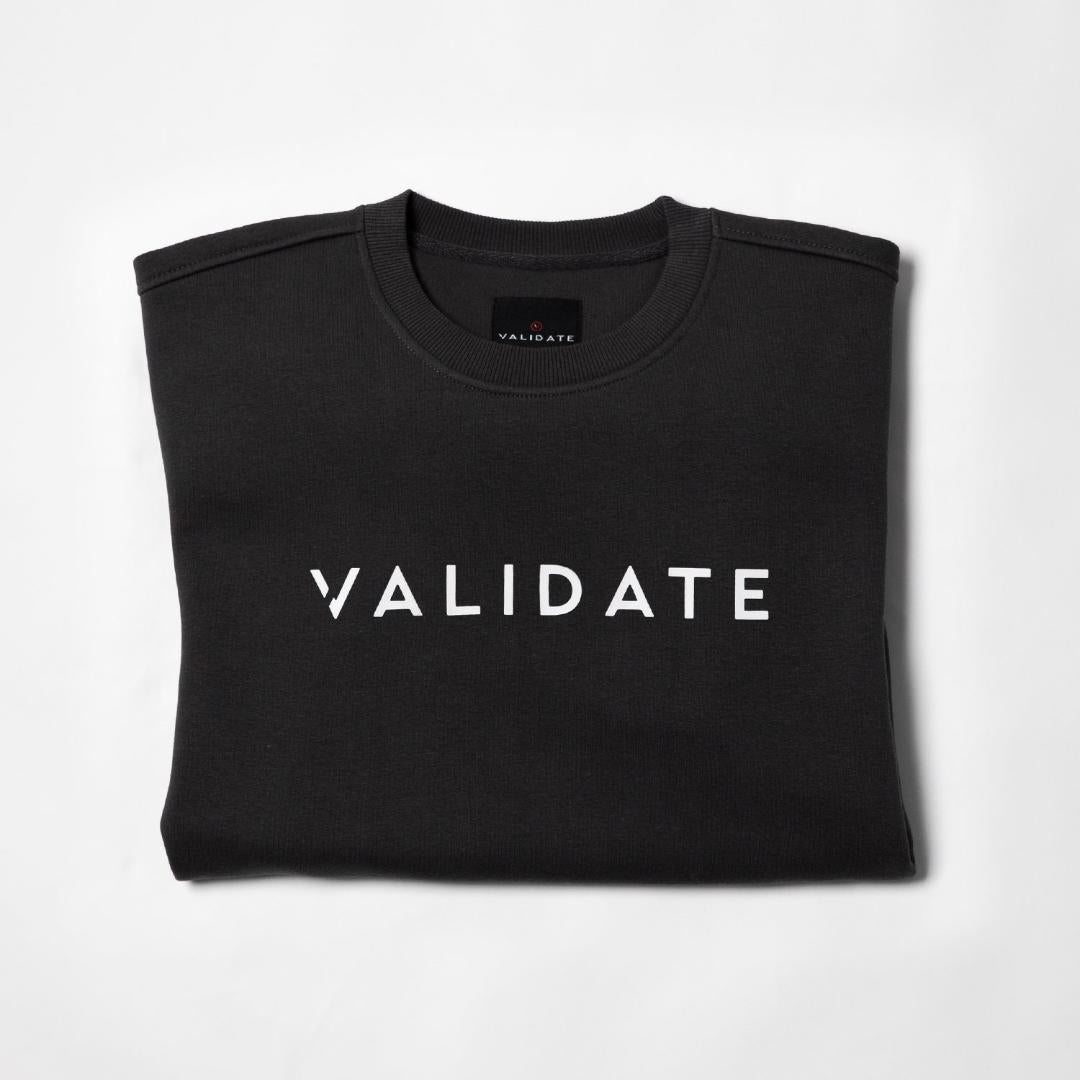 Validate Toby Crew Neck Sweat Coal