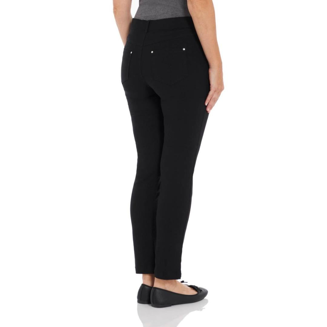 VIZ-A-VIZ Black Bengaline Twill Trousers