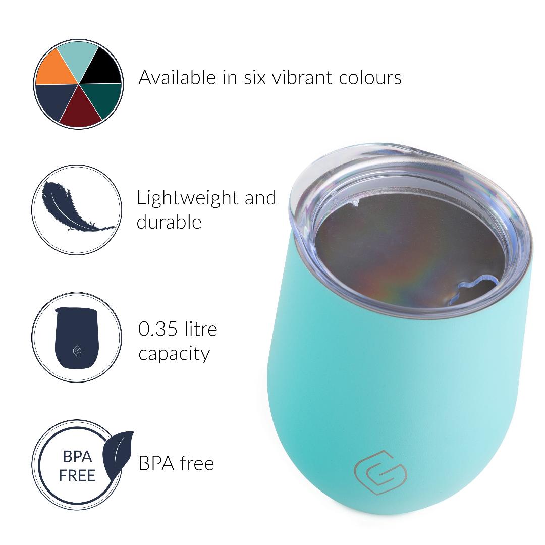 Greenfield Collection Coast Insulated Tumbler - Aqua