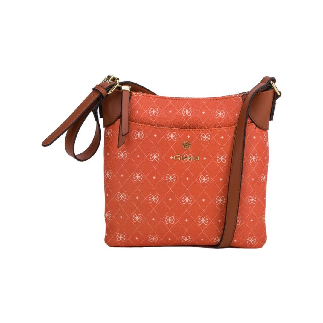Gionni Aruba Monogram Crossbody Bag - Orange