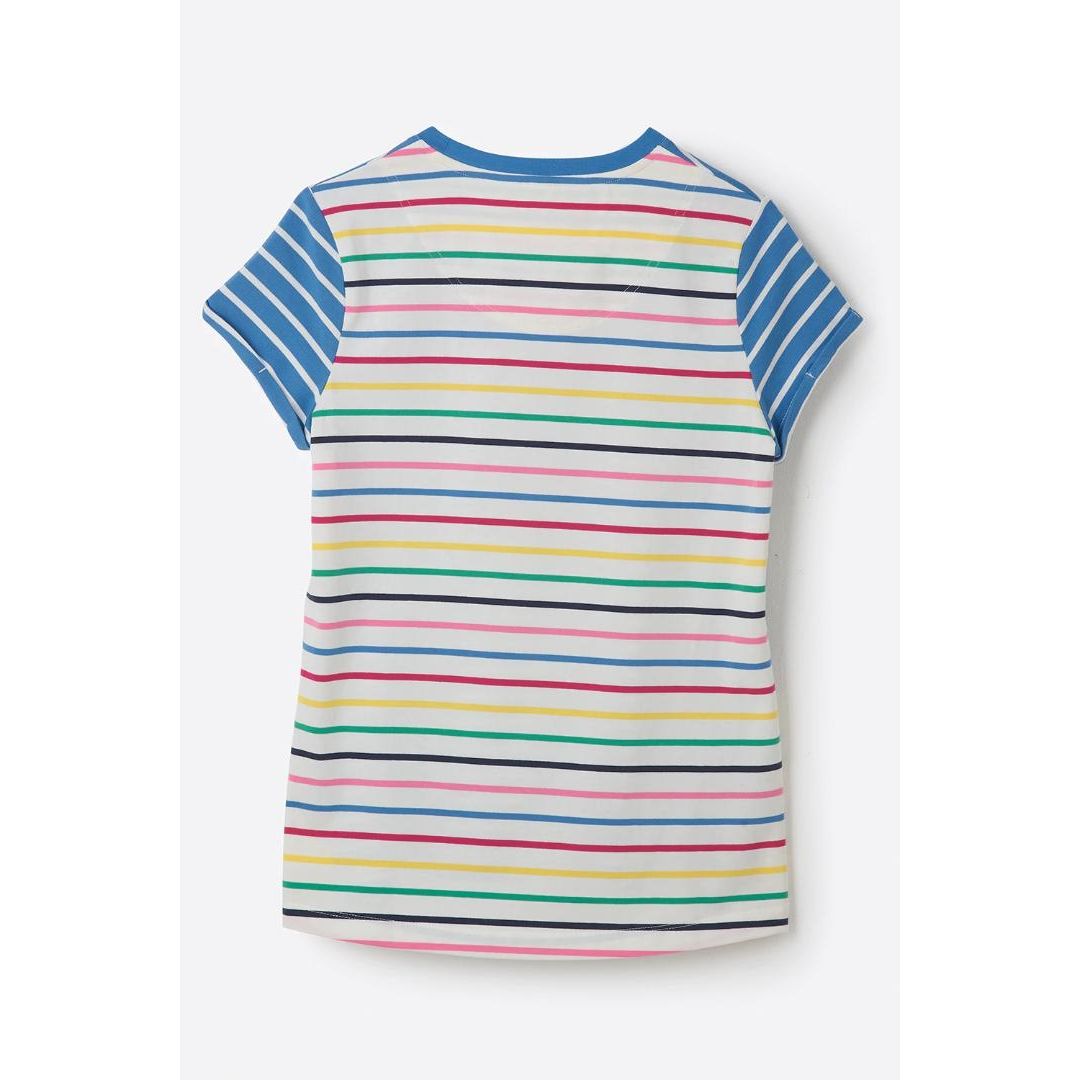 Lighthouse Causeway Tee - Marine Blue Stripe