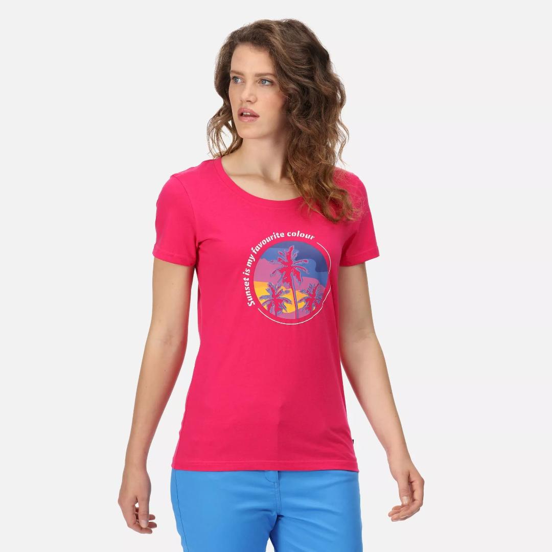 Regatta Women's Filandra VI Print T-Shirt - Pink Fusion