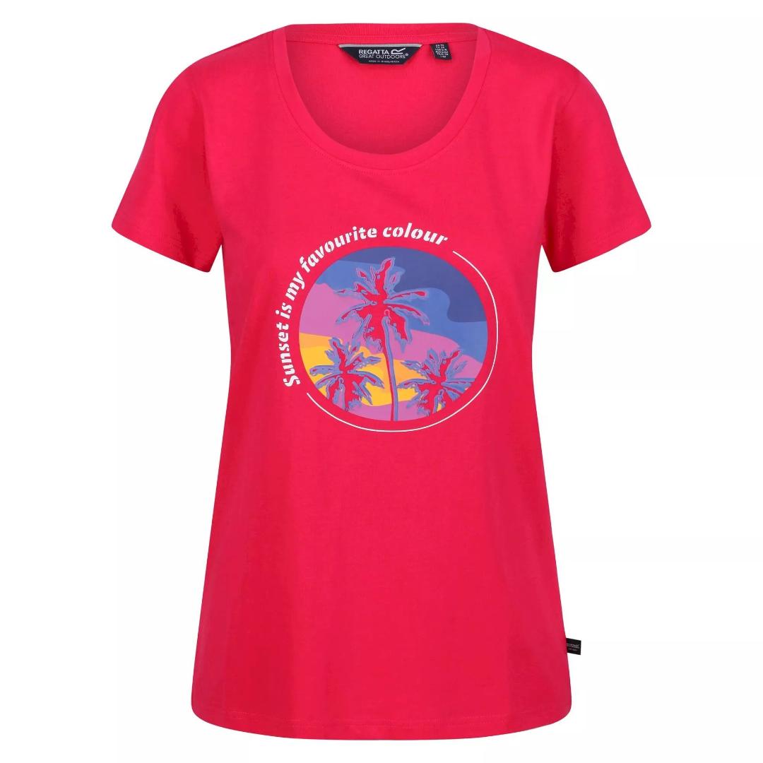 Regatta Women's Filandra VI Print T-Shirt - Pink Fusion