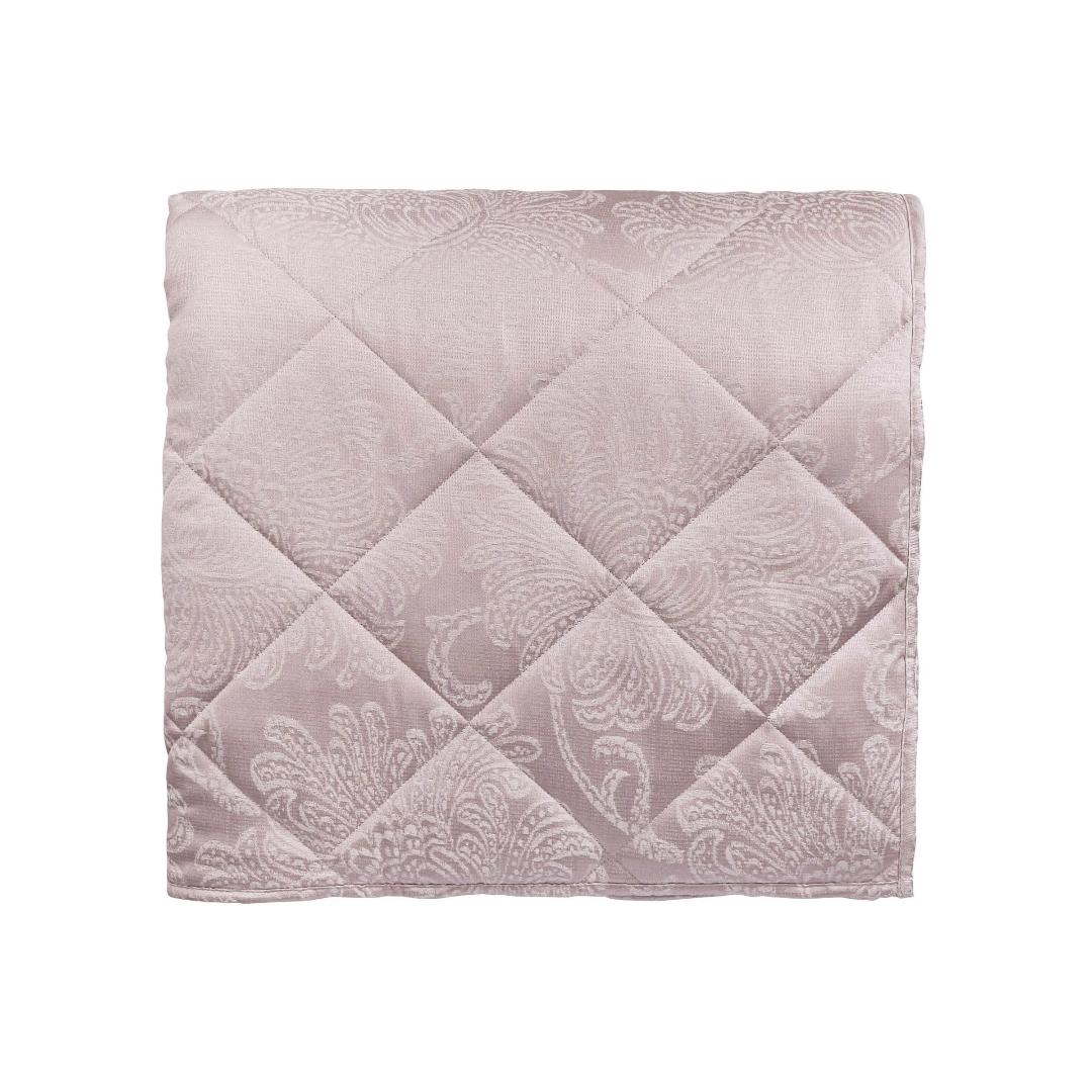 Bedeck 1951 Valetta Double Quilted Throw, Tuberose
