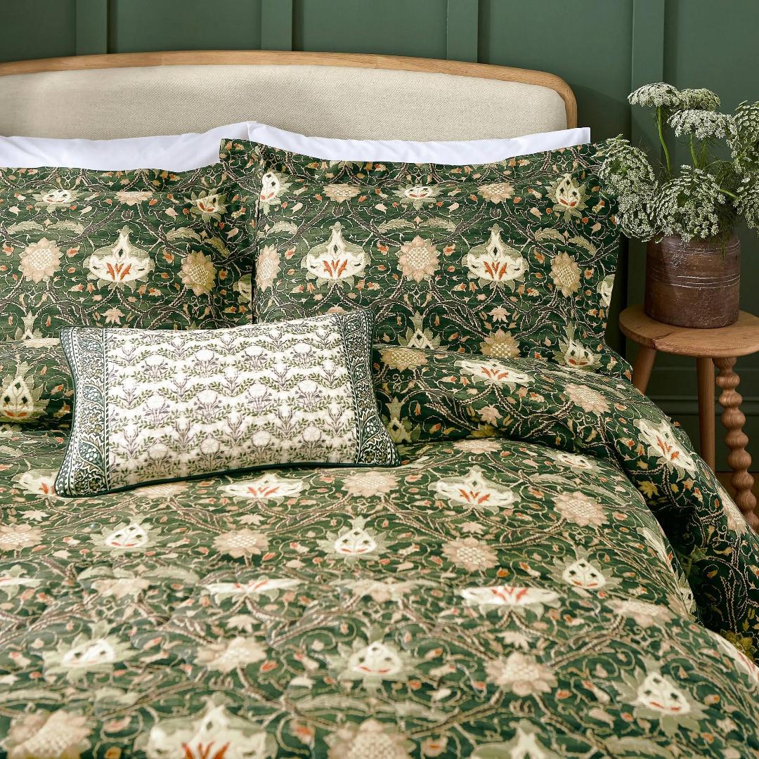 William Morris Montreal Duvet Cover Set - Forest