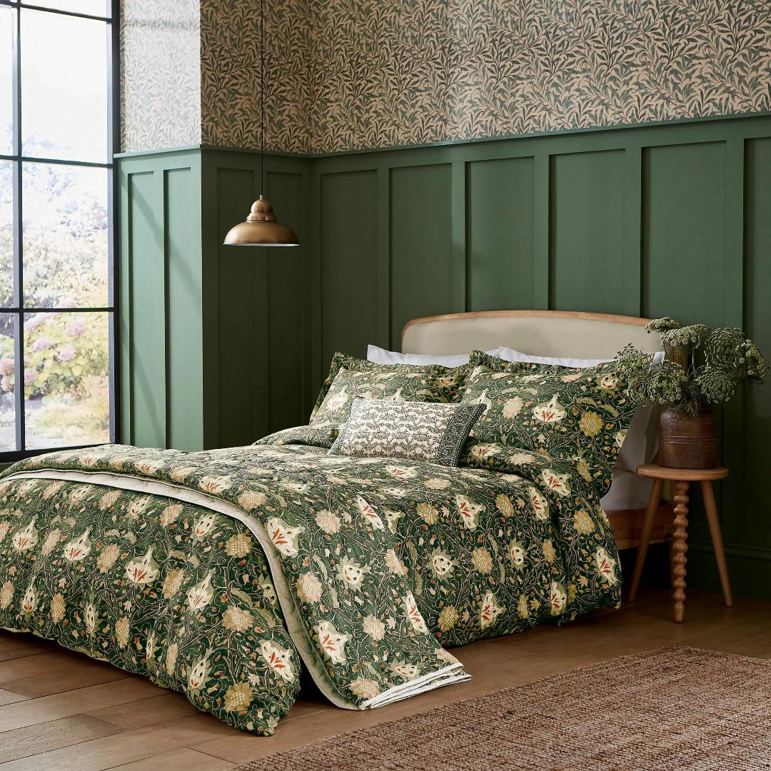 William Morris Montreal Duvet Cover Set - Forest