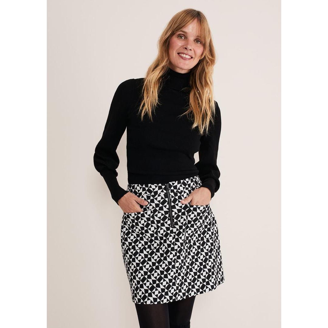 Phase Eight Gwyneth Balloon Sleeve Fine Knit Jumper - Black