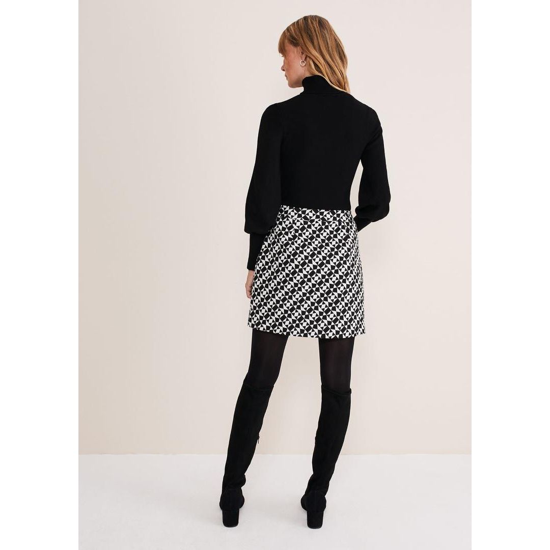 Phase Eight Gwyneth Balloon Sleeve Fine Knit Jumper - Black