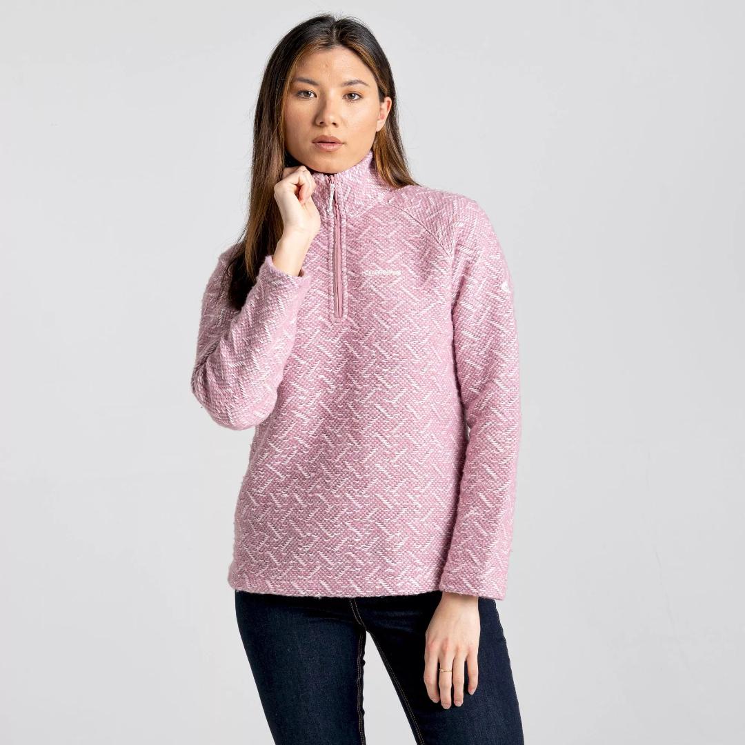 Craghoppers Women's Talladale Half Zip Fleece Jacket - Heather