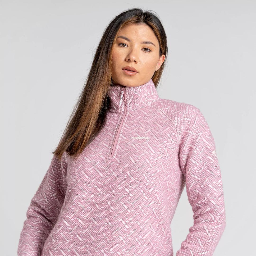 Craghoppers Women's Talladale Half Zip Fleece Jacket - Heather