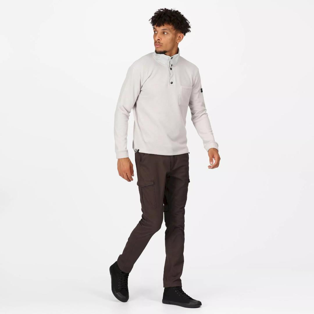 Regatta Men's Galino Button up Sweatshirt - Silver Grey
