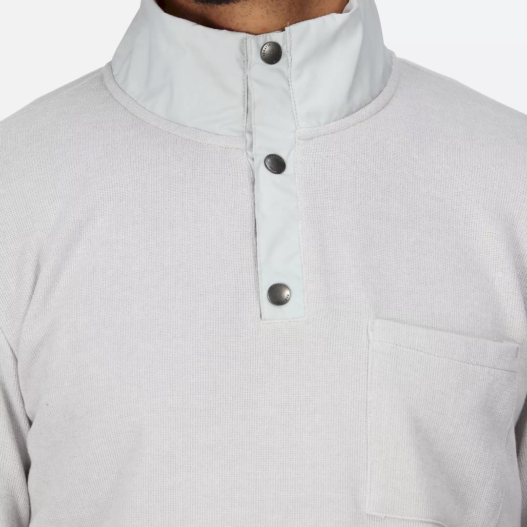 Regatta Men's Galino Button up Sweatshirt - Silver Grey