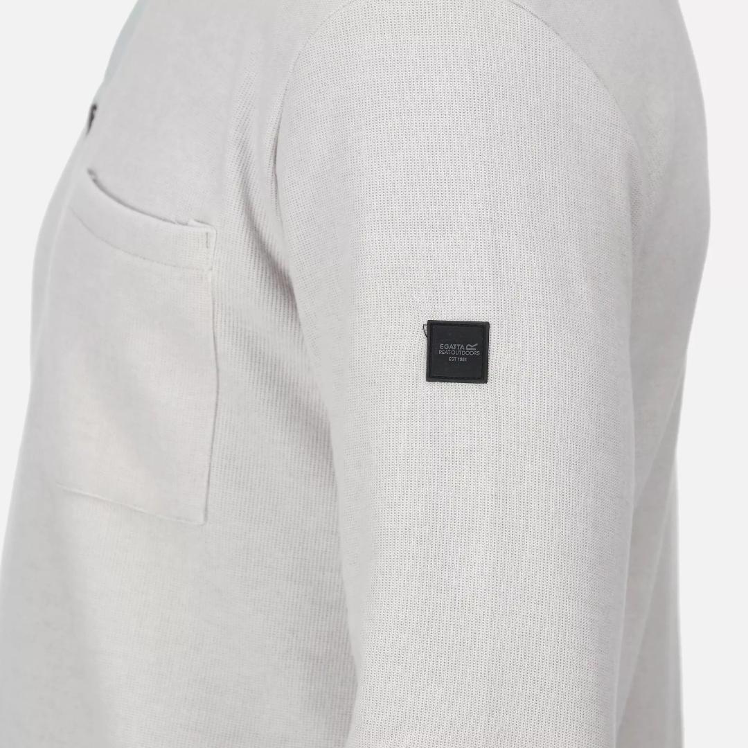 Regatta Men's Galino Button up Sweatshirt - Silver Grey