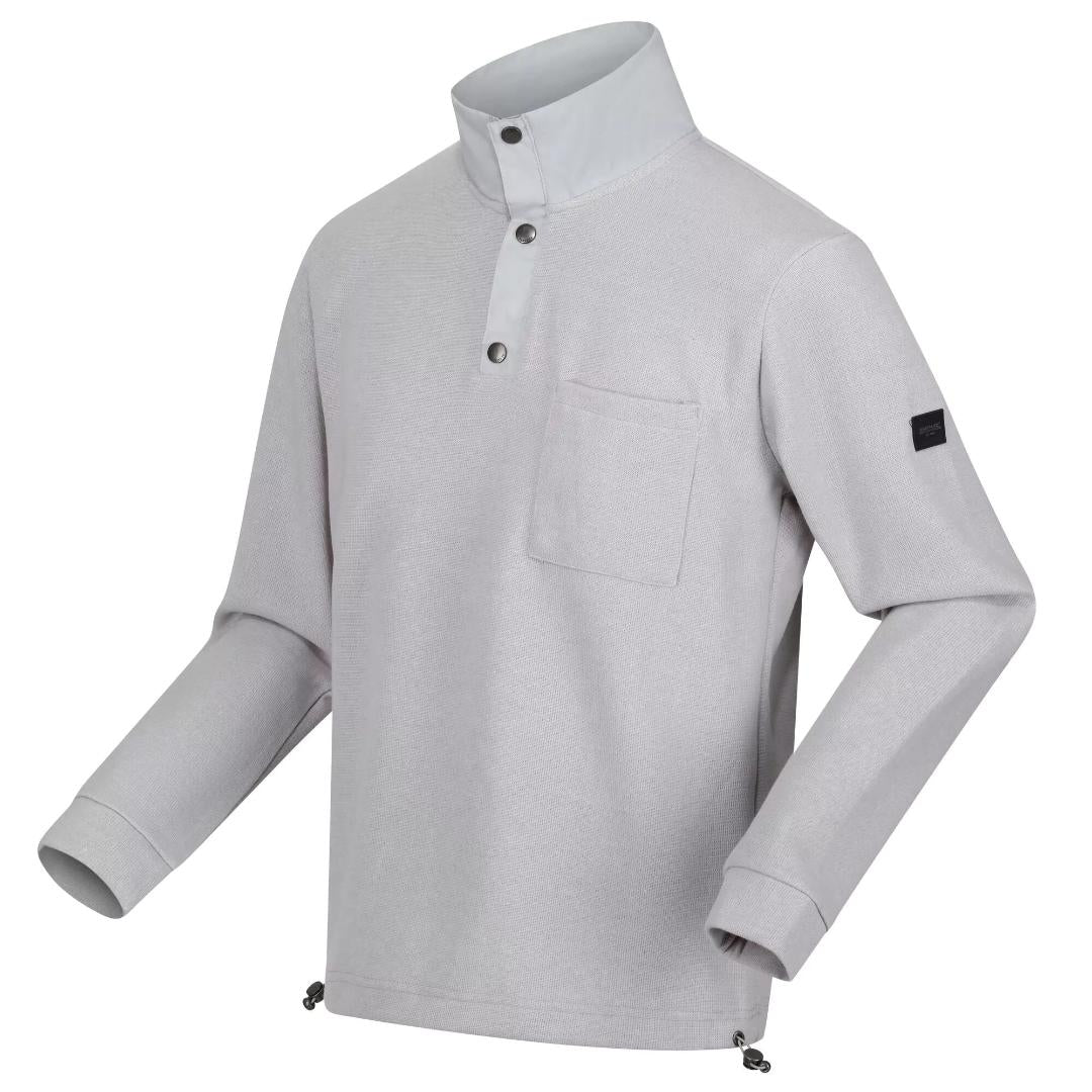 Regatta Men's Galino Button up Sweatshirt - Silver Grey
