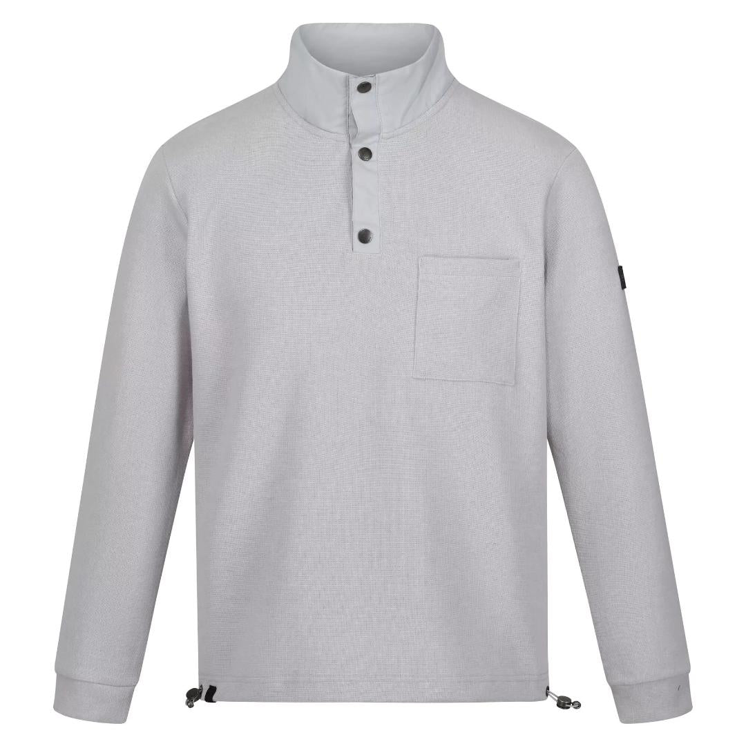 Regatta Men's Galino Button up Sweatshirt - Silver Grey