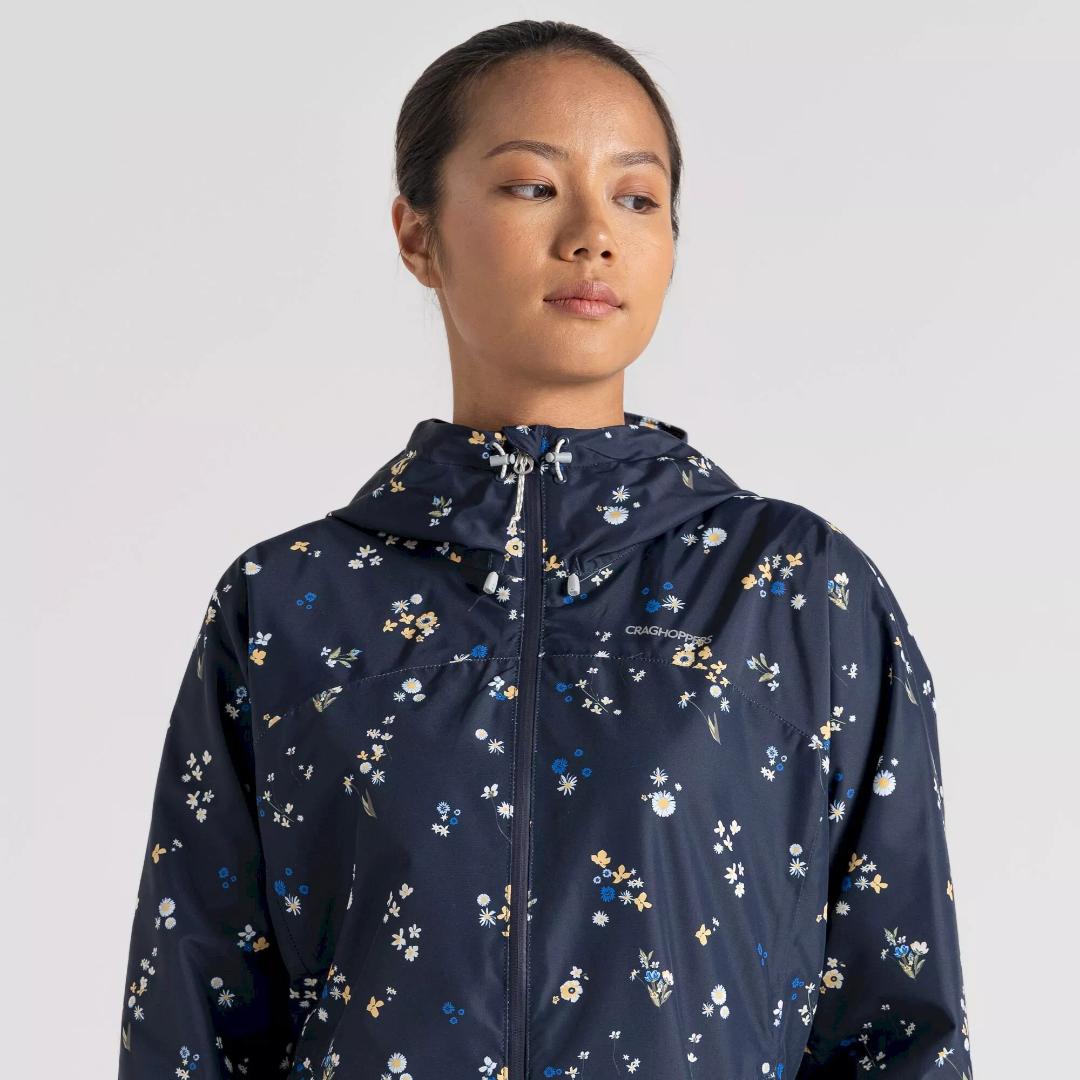 Craghoppers Women's Sariah Waterproof Jacket - Blue Navy Print