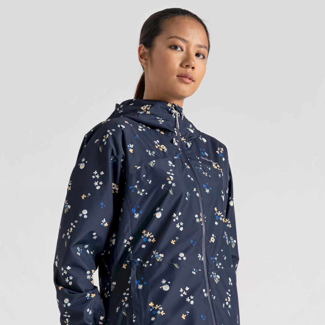 Craghoppers Women's Sariah Waterproof Jacket - Blue Navy Print