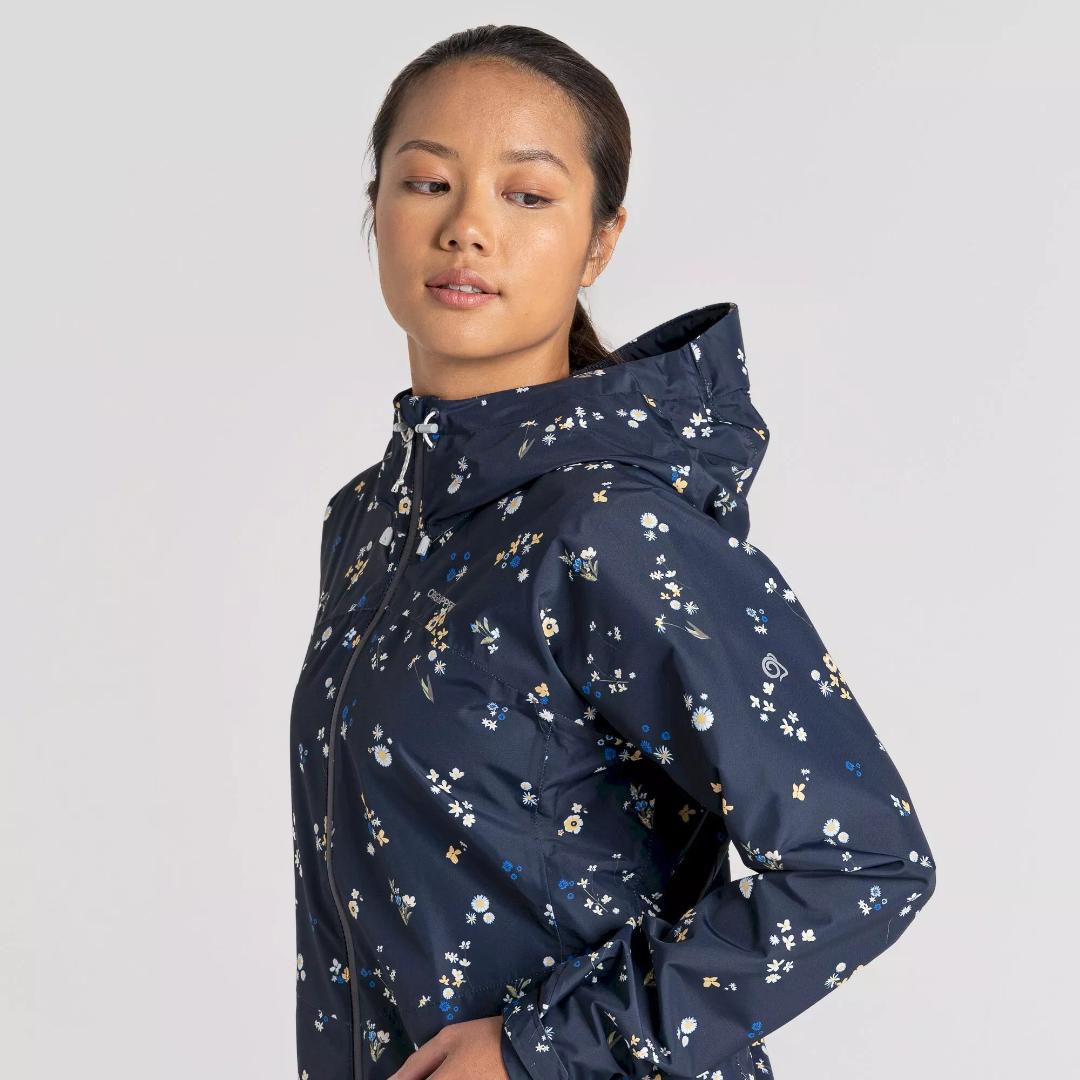 Craghoppers Women's Sariah Waterproof Jacket - Blue Navy Print