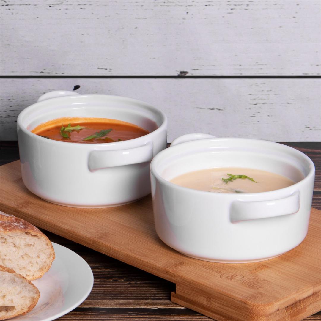 Maison & White Soup Bowls with Handles - Set of 4