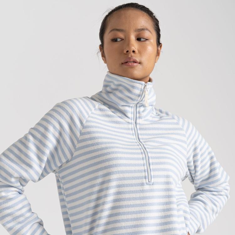 Craghoppers Women's Melina Half Zip Fleece - Autumn Mist Stripe
