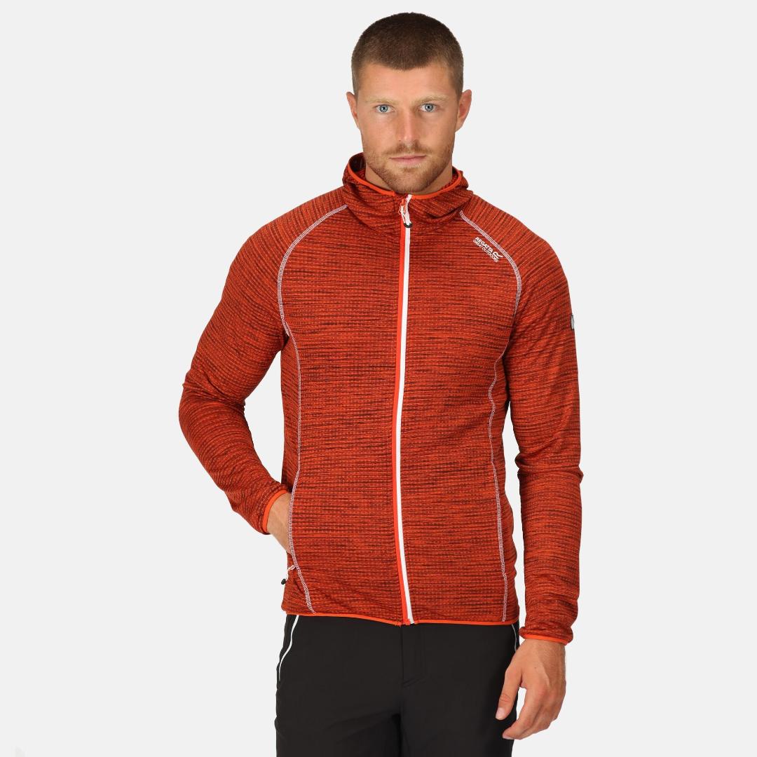 Regatta Men's Yonder Full Zip Hoody - Rusty Orange