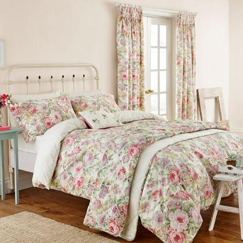 Sanderson Options Amelia Rose Duvet Cover Set - Pink and Lilac