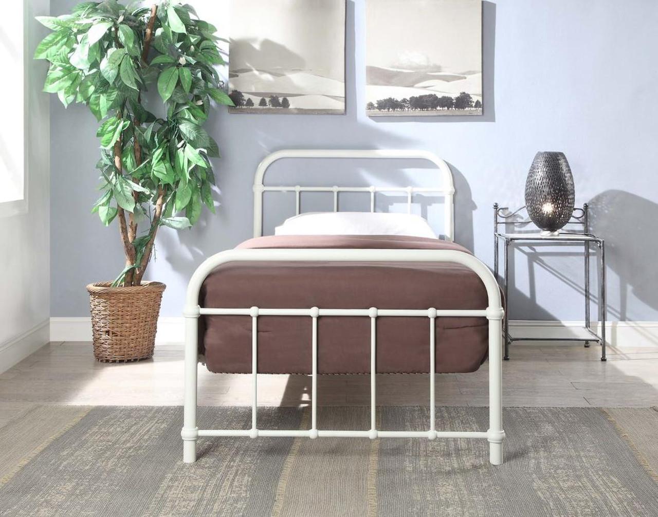 Henley White Victorian Metal Bed