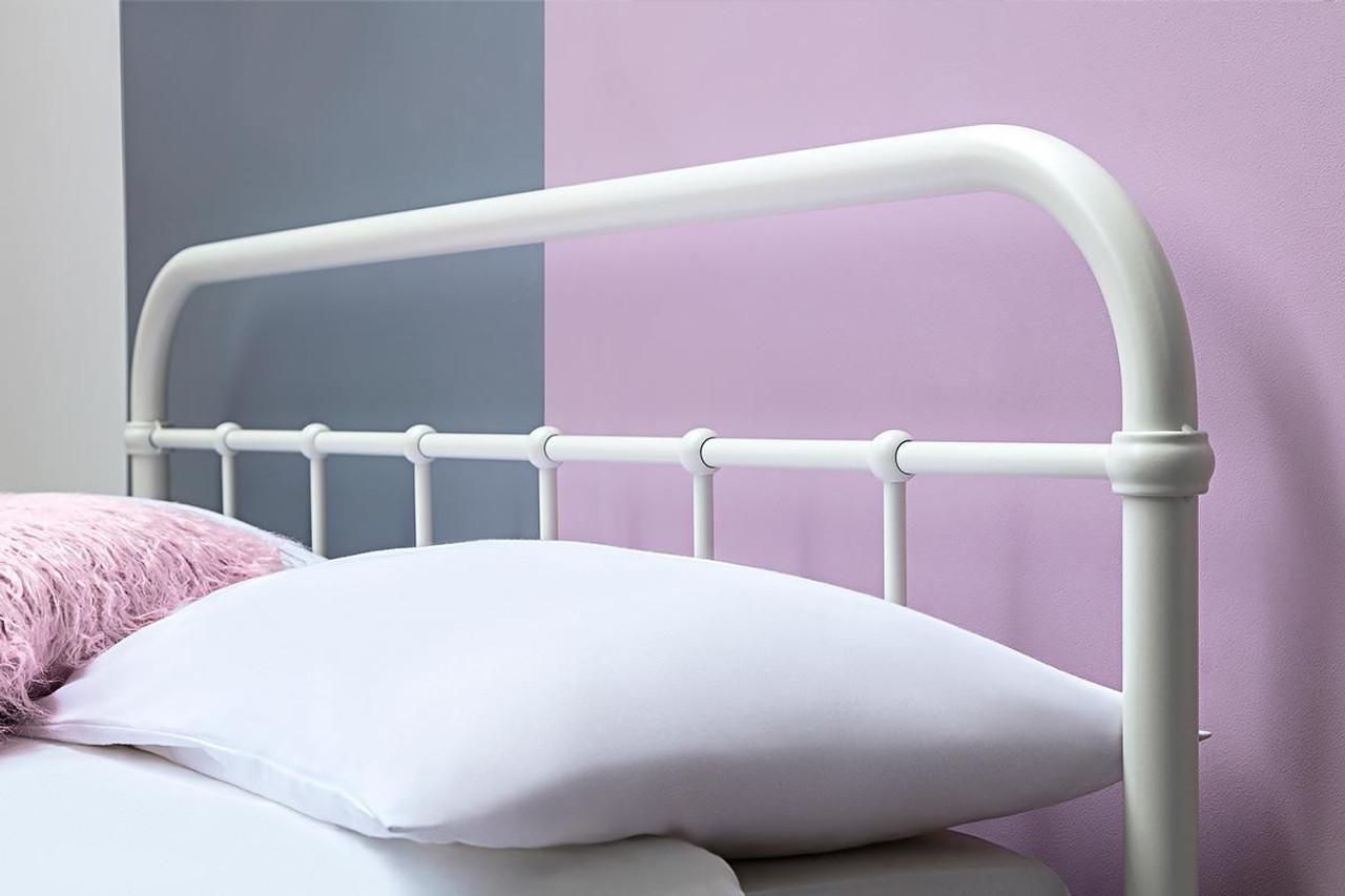 Henley White Victorian Metal Bed