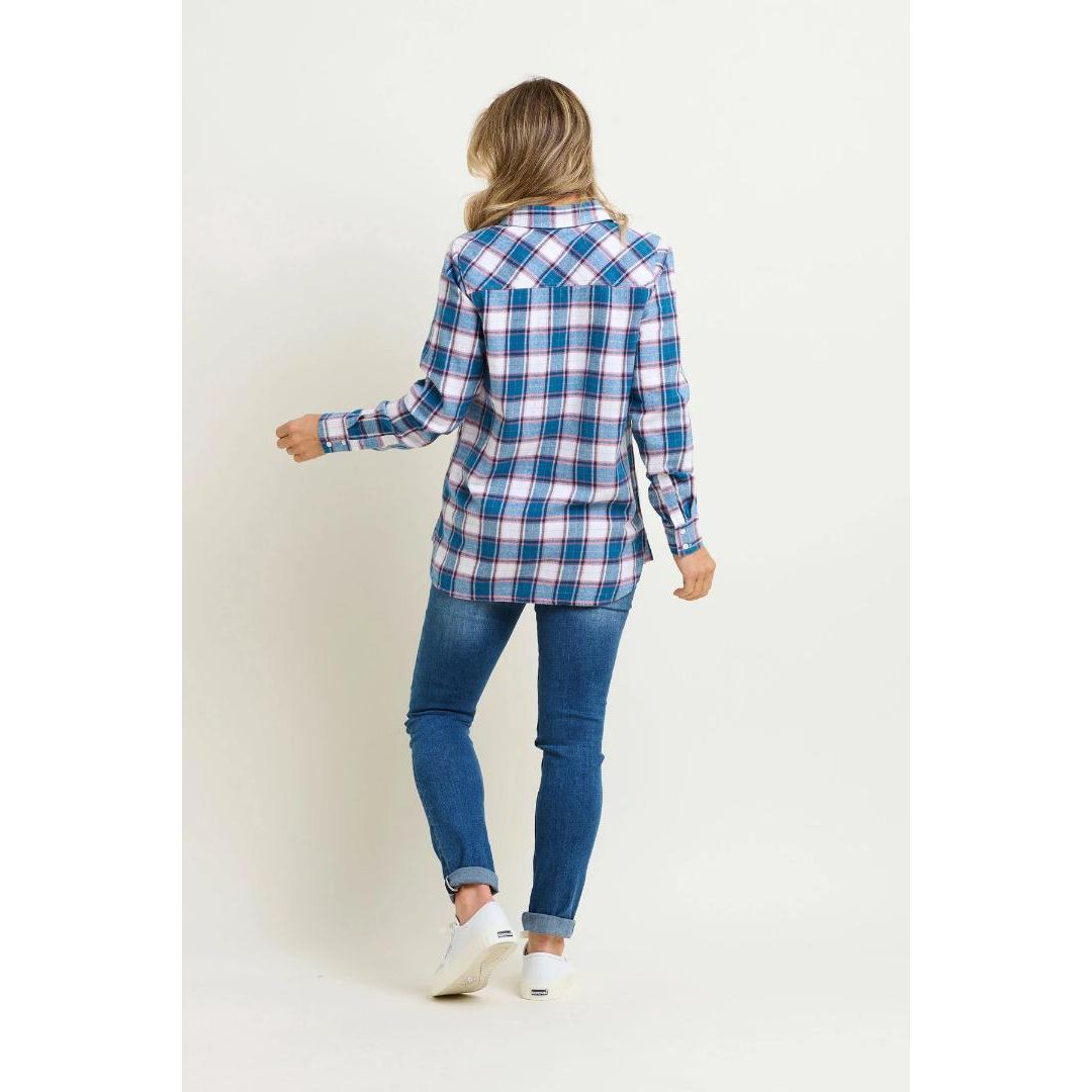Brakeburn Lucille Flannel Shirt - Blue