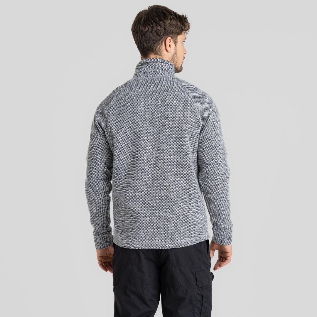 Regatta Men's Rubeus Half Zip Fleece - Soft Grey Marl/Black Pepper