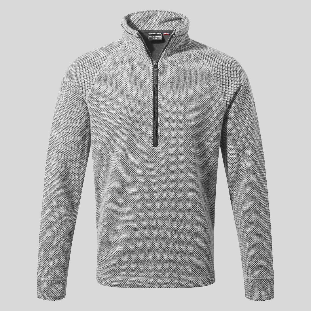 Regatta Men's Rubeus Half Zip Fleece - Soft Grey Marl/Black Pepper