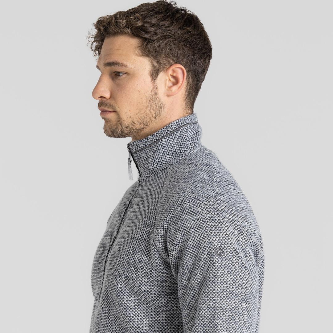 Regatta Men's Rubeus Half Zip Fleece - Soft Grey Marl/Black Pepper
