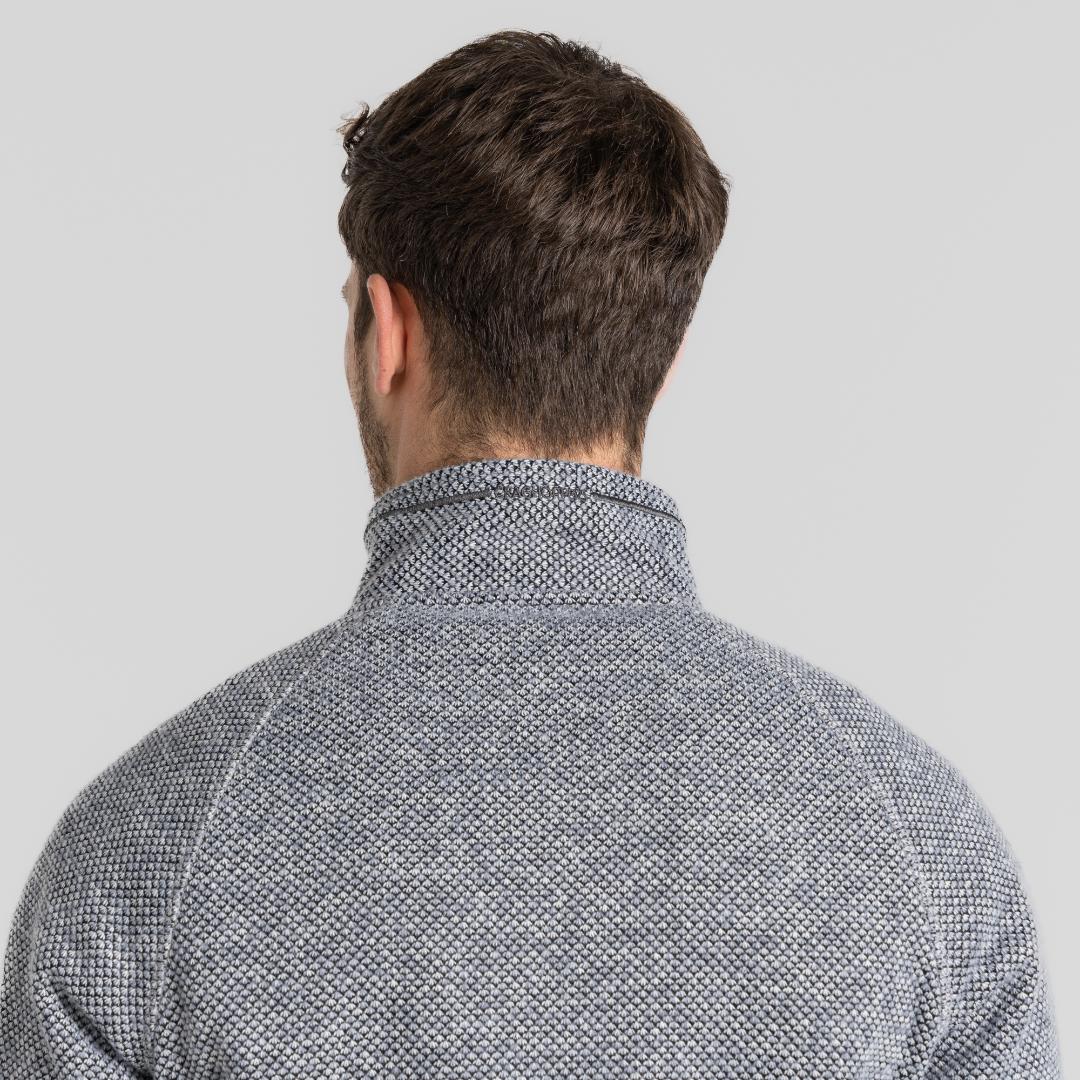 Regatta Men's Rubeus Half Zip Fleece - Soft Grey Marl/Black Pepper