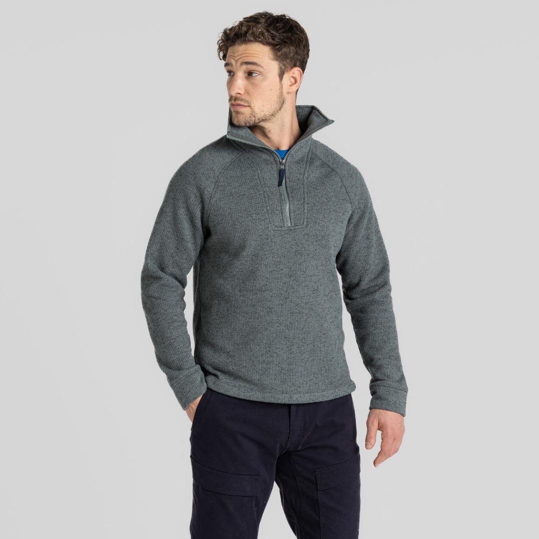Craghoppers Men's Wole Half Zip Fleece - Balsam Green Marl