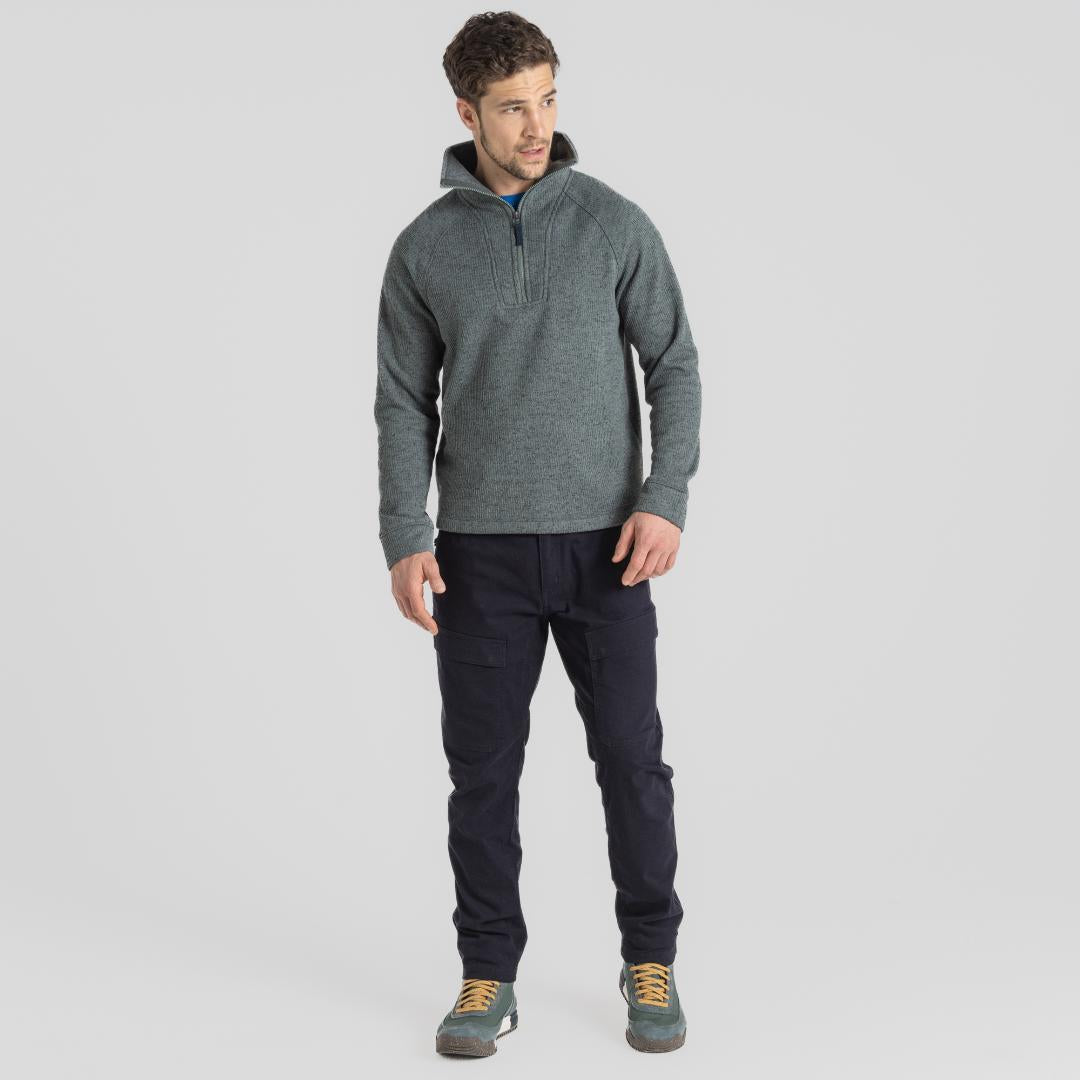Craghoppers Men's Wole Half Zip Fleece - Balsam Green Marl
