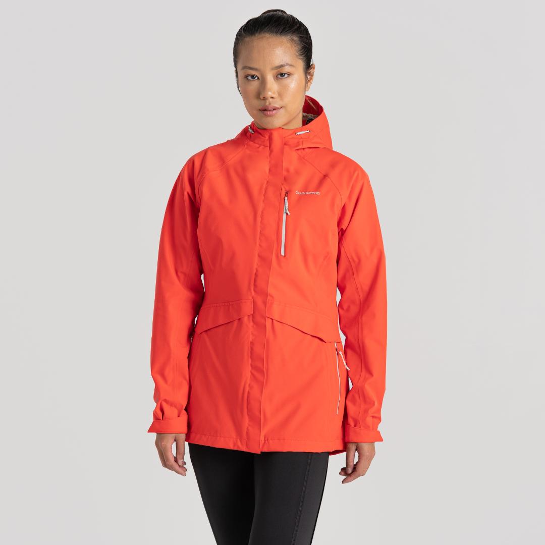 Craghoppers Women's Caldbeck Stretch Waterproof Jacket - Pomegranate