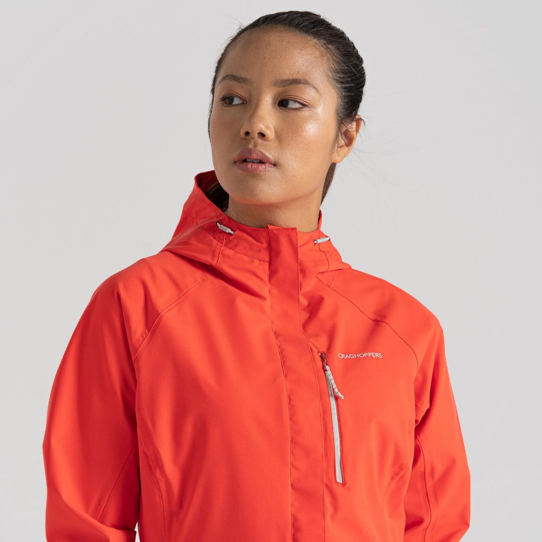 Craghoppers Women's Caldbeck Stretch Waterproof Jacket - Pomegranate