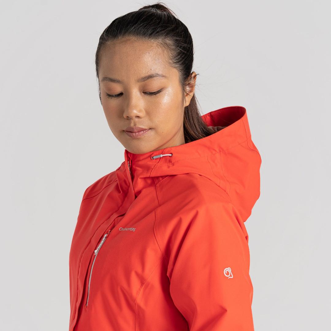 Craghoppers Women's Caldbeck Stretch Waterproof Jacket - Pomegranate