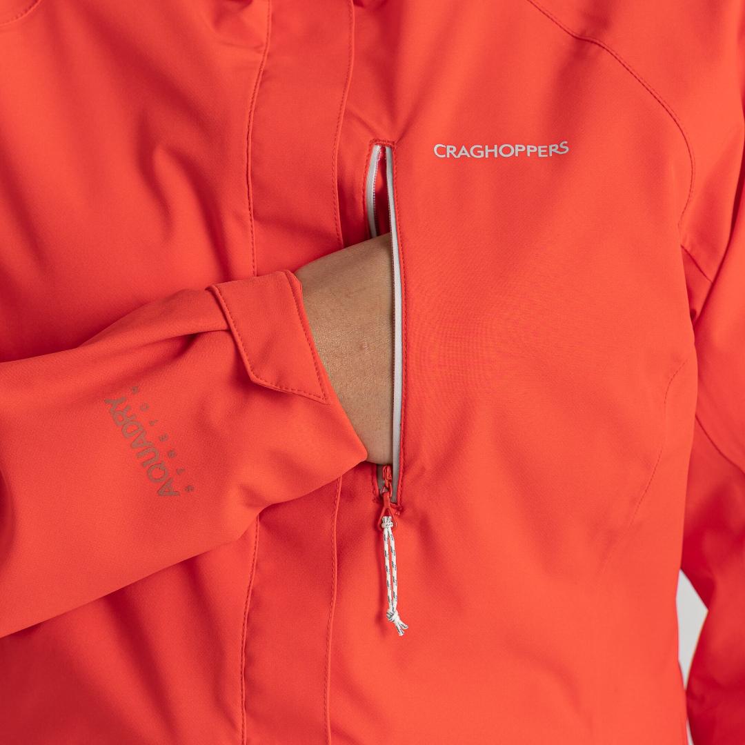 Craghoppers Women's Caldbeck Stretch Waterproof Jacket - Pomegranate