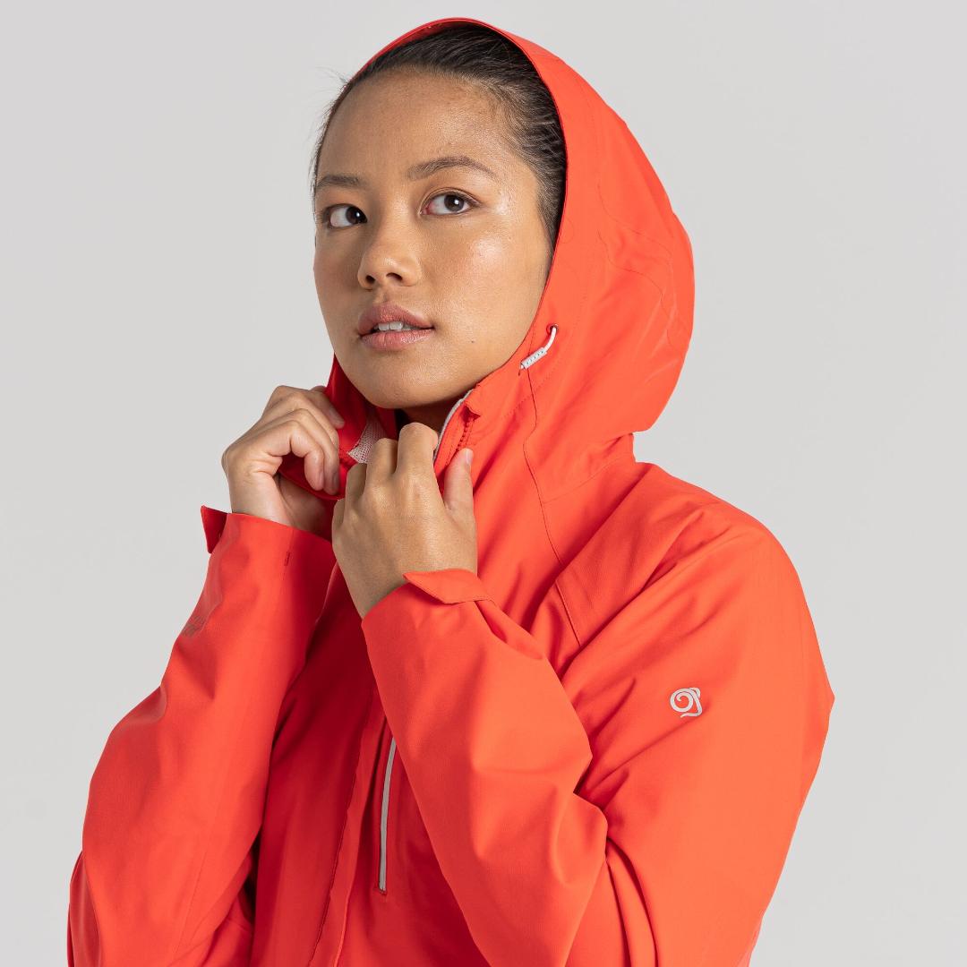 Craghoppers Women's Caldbeck Stretch Waterproof Jacket - Pomegranate
