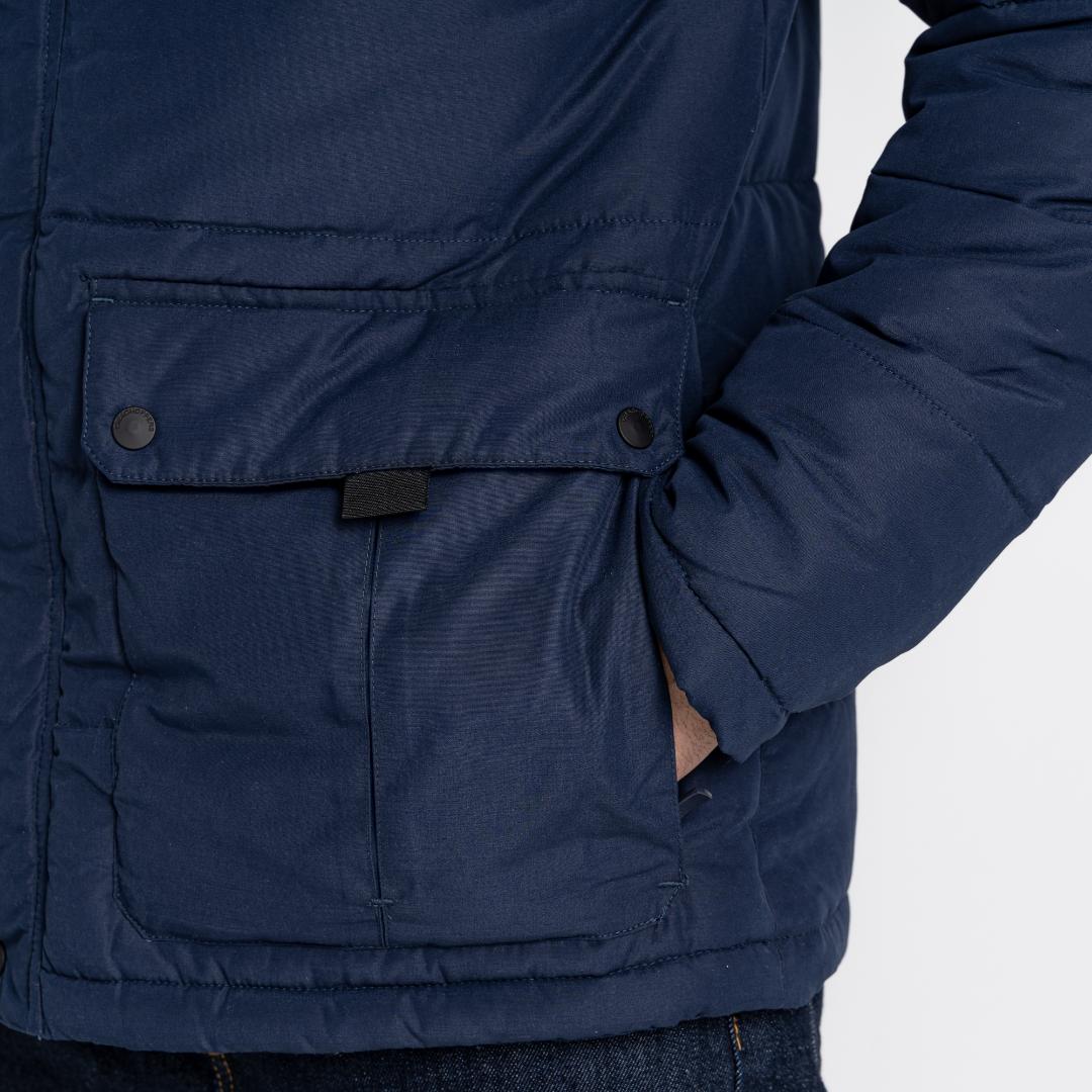 Craghoppers Men's Insulated Trillick Downhike Hooded Jacket - Blue Navy/Dark Aegean Blue