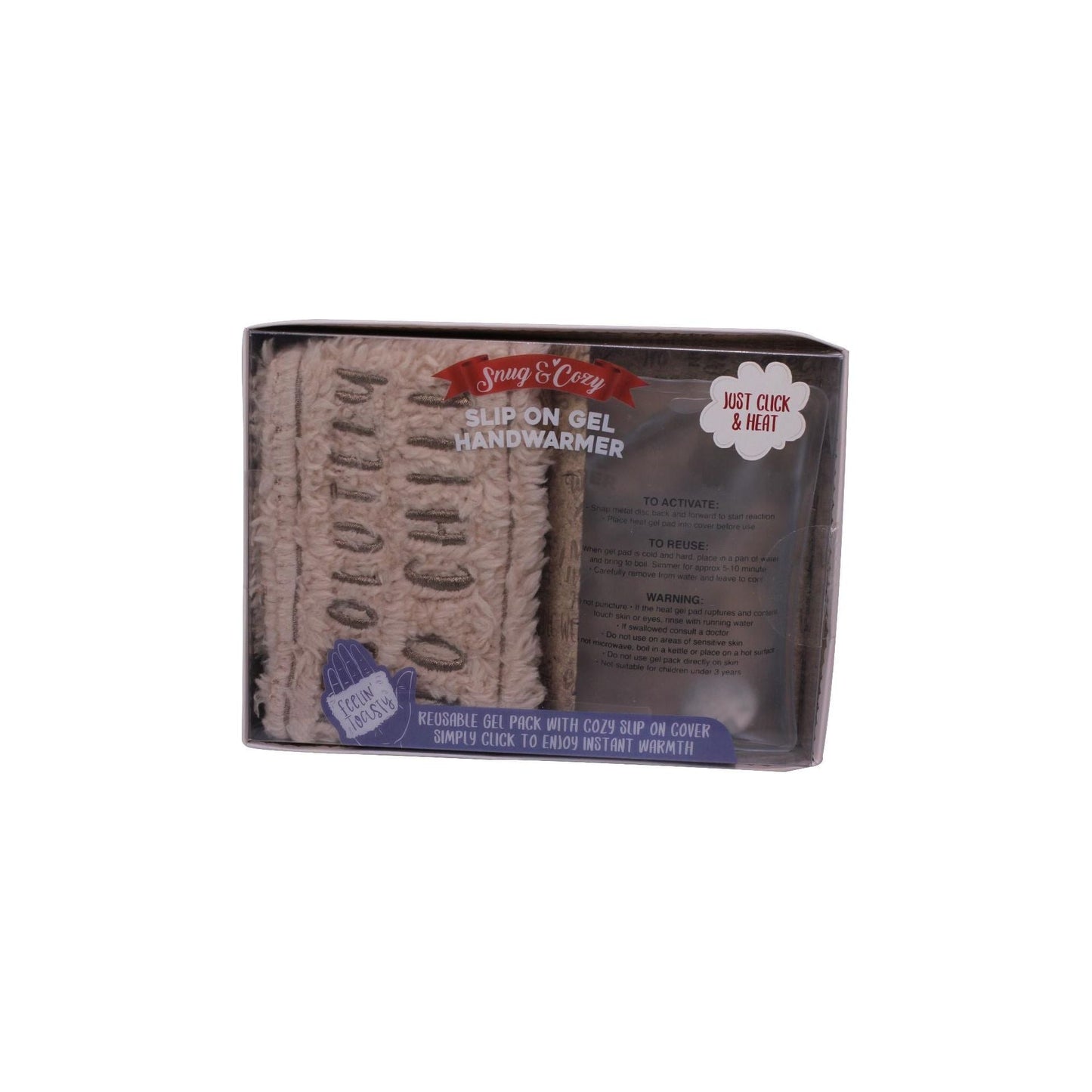 Something Special Gifts Slip On Gel Handwarmers - Biscuit